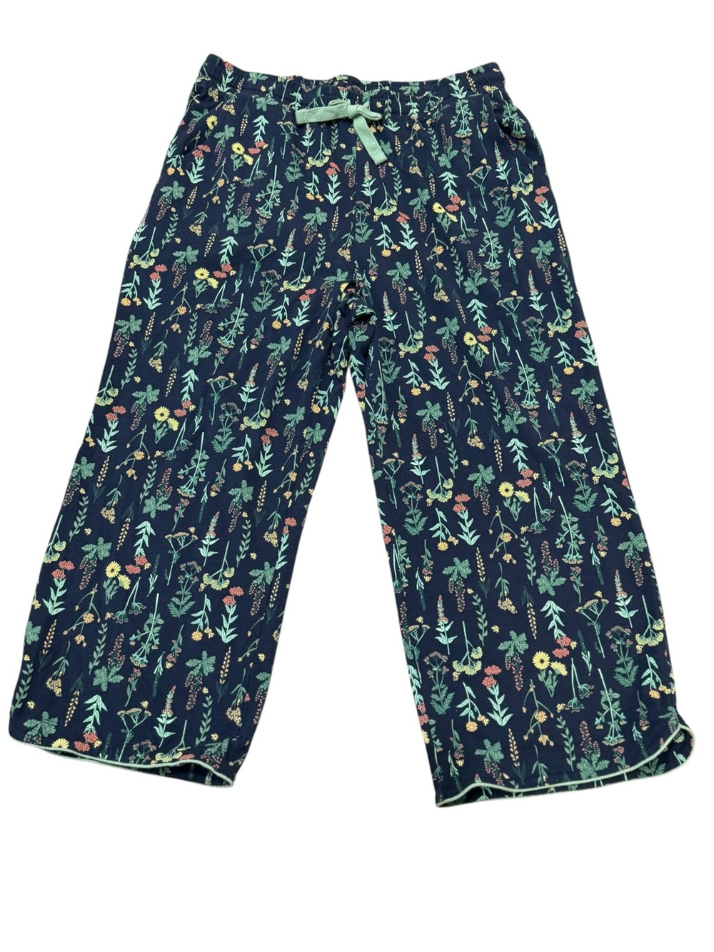 Duluth Trading Co Botanical Floral Pajama Set Cotton Cottagecore Size M - Picture 6 of 10